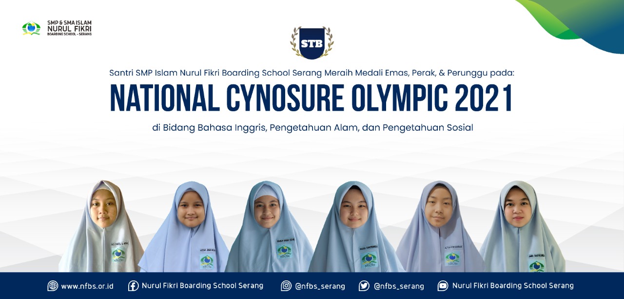 Sembilan Medali diborong Santri SMP Islam NFBS Serang di Event National Cynosure Olympiad 2021