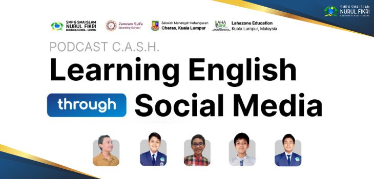 Santri SMPI NFBS Serang Kolaborasi Podcast Bahasa Inggris dengan Sekolah Malaysia