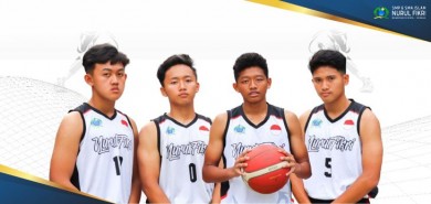 Tim Basket NFBS Serang Juara 1 Kompetisi 3x3 Perbasi Cup 2021 Kabupaten Serang