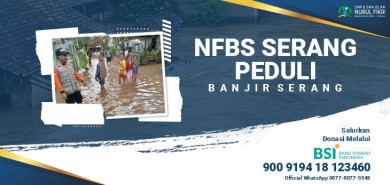 NFBS Serang Peduli Bencana Banjir Banten