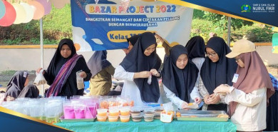 Latih Santri Berwirausaha, SMA Islam NFBS Serang Adakan “Bazar Project 2022”