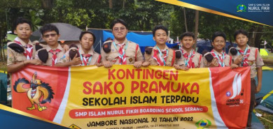 Pramuka SMP Islam NFBS Serang Berpartisipasi dalam Jambore Nasional XI 2022