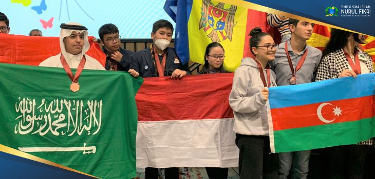 Luar Biasa! Santri SMP Islam NFBS Serang Raih Medali Perunggu International Junior Science Olympiad di Kolombia