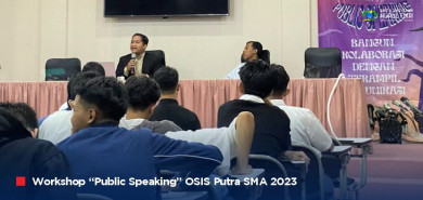 Skill Komunikasi Santri Putra SMA Islam NFBS Serang Semakin Terasah Melalui Workshop “Public Speaking”
