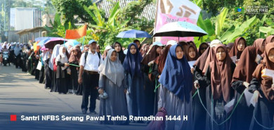 Tarhib Ramadhan Santri NFBS Serang, Bersuka Cita Bersama Masyarakat