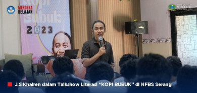J.S Khairen, Penulis Muda Berbakat Berbagi Inspirasi di SMAI NFBS Serang