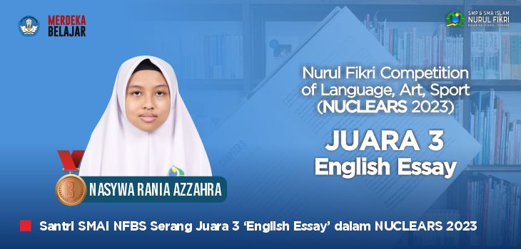 Nasywa Rania Azzahra Meraih Juara 3 Lomba 'English Essay' di Nuclear 2023