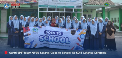 Berbagi Ilmu Bahasa Inggris, Santri SMP Islam NFBS Serang Berkunjung ke SDIT Latansa Tangerang dalam Program 'Goes to School'