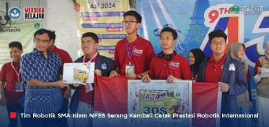 Luar Biasa! Tim Robotik SMP & SMA Islam NFBS Serang Raih 4 Medali di AJR 2024 Bangkok, Thailand