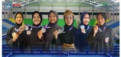 Hebat! Kontingen Pencak Silat Putri SMAI NFBS Serang Bawa Pulang 6 Medali dari Kejuaraan Nasional ‘Paris Van Java 2’