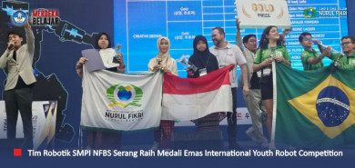 Mengharukan! Tim Robotik SMPI NFBS Serang Kibarkan Merah Putih Usai Raih Medali Emas IYRC 2024 Korea Selatan