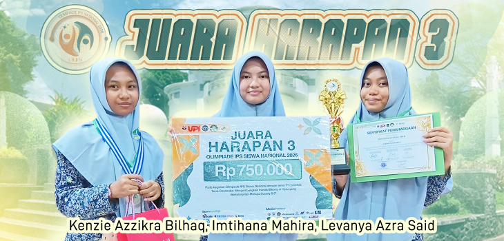 SMP Islam Nurul Fikri Boarding School Serang Raih Juara Harapan 3 di OLIPS 2026 Tingkat Nasional